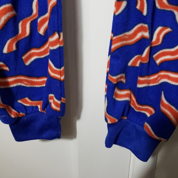 The Children's Place Bacon Onsie Hooded Pajamas - Picture 4 of 7